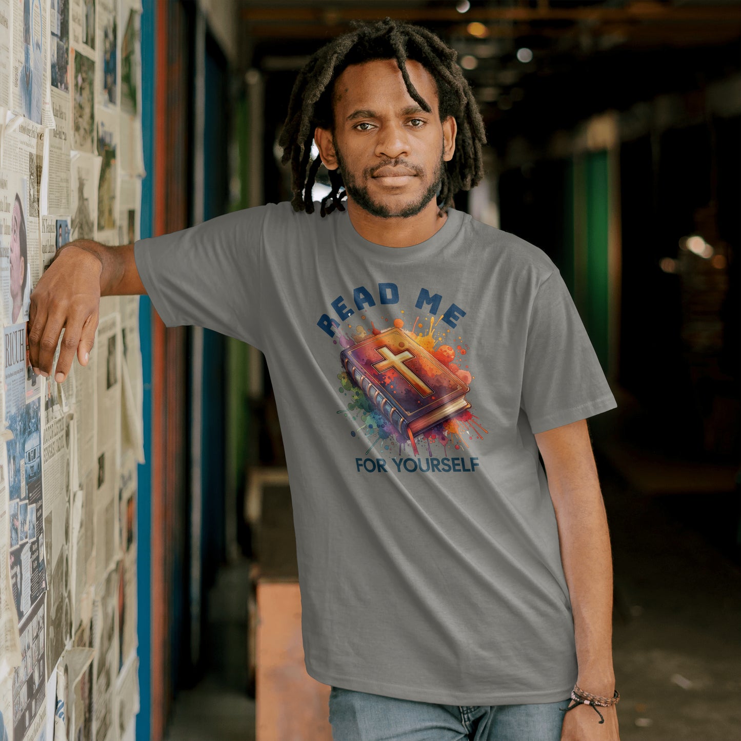 Read Me For Yourself Unisex T-shirt- Dynamic Multicolor (Color Tees)