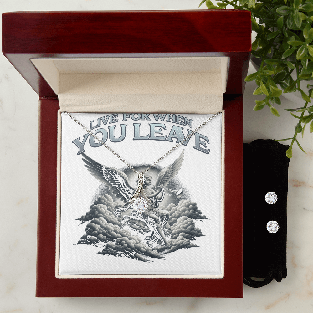 Accessories: The Alluring Beauty Necklace and Cubic Zirconia Earring Set