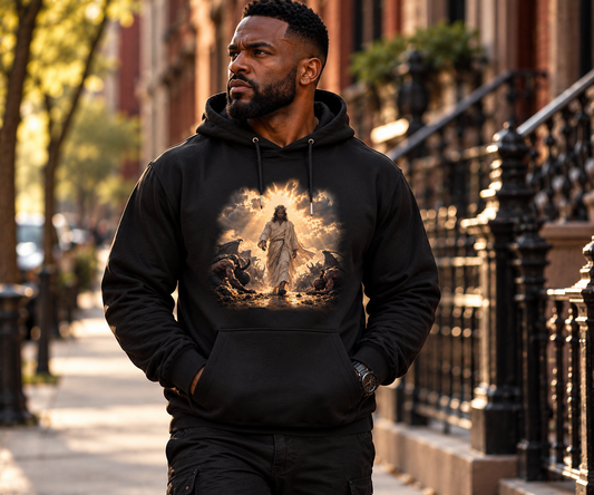 Walking With Unwavering Authority: Unisex Hoodie