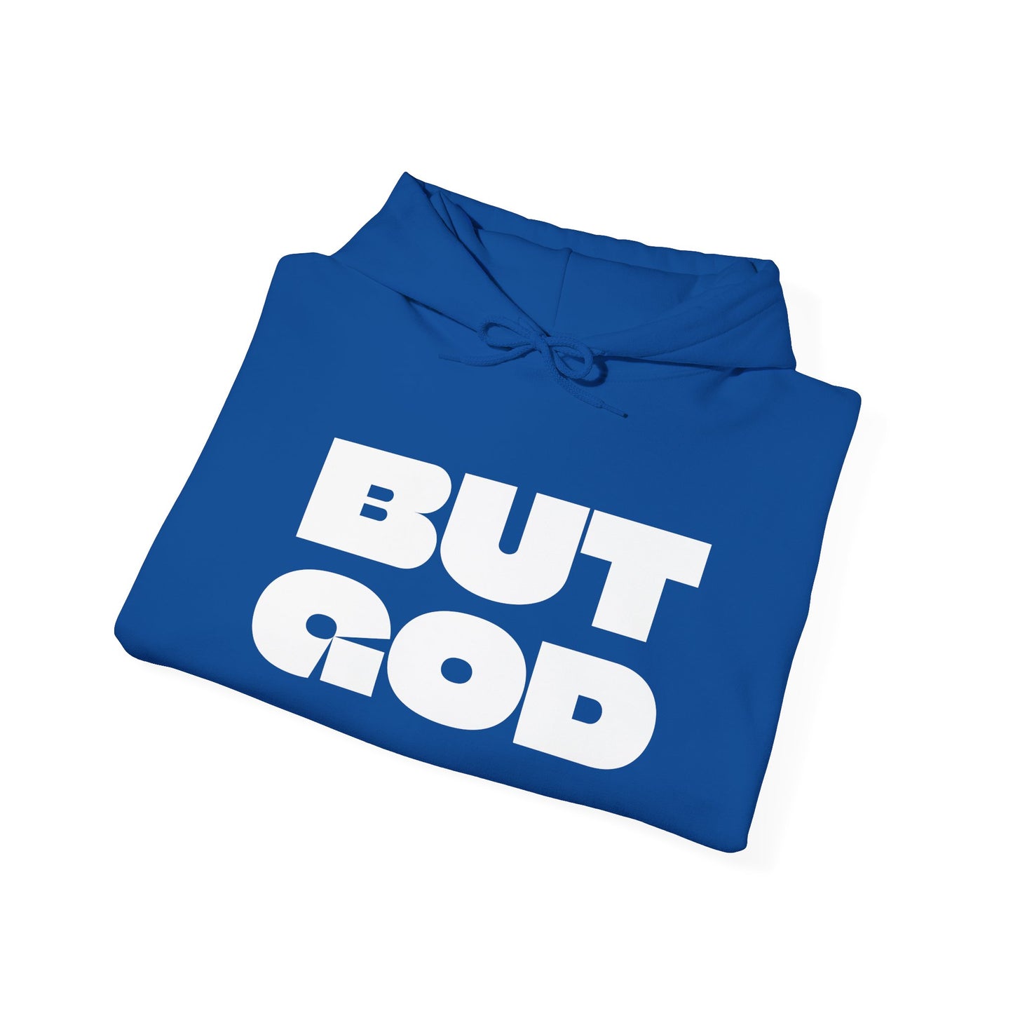 But God Unisex Heavy Blend™ Hooded Sweatshirt- White Letters