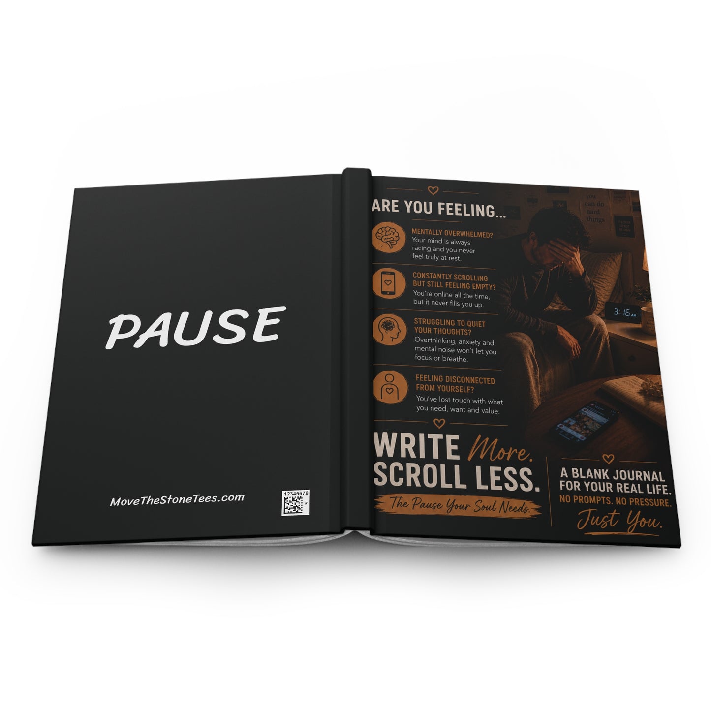 Write More Scroll Less- Exhausted