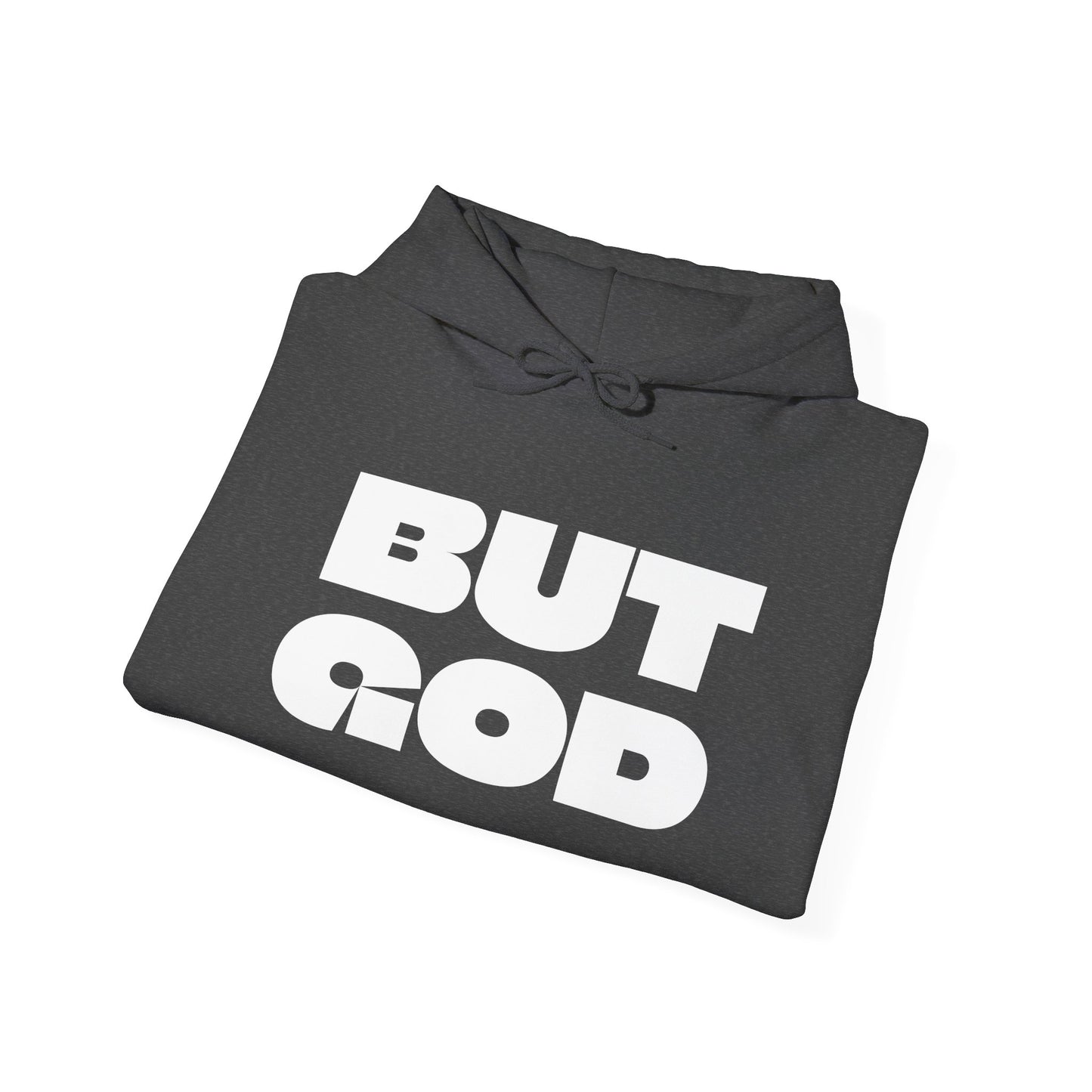 But God Unisex Heavy Blend™ Hooded Sweatshirt- White Letters