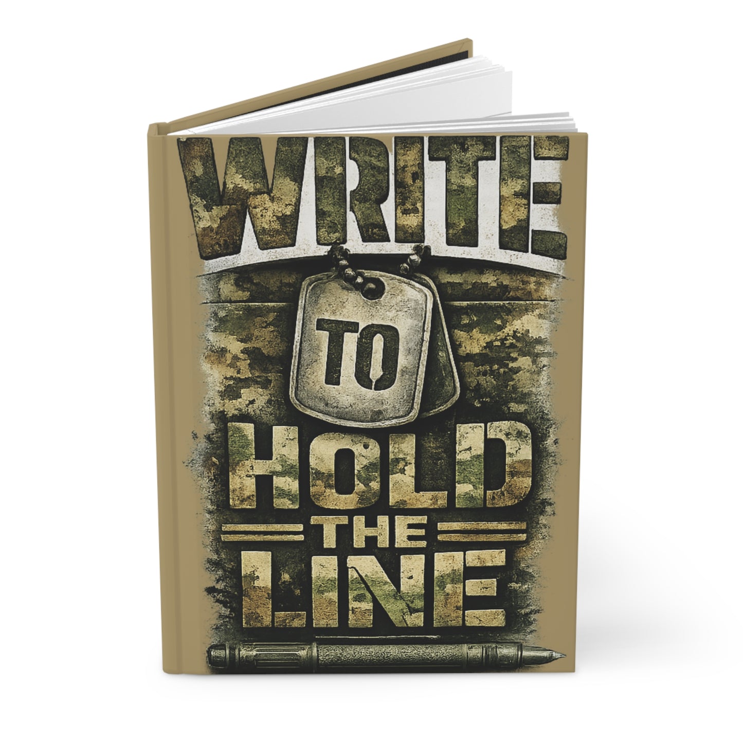 Write To Hold The Line- A Faith Reflection Journal- Desert Tan