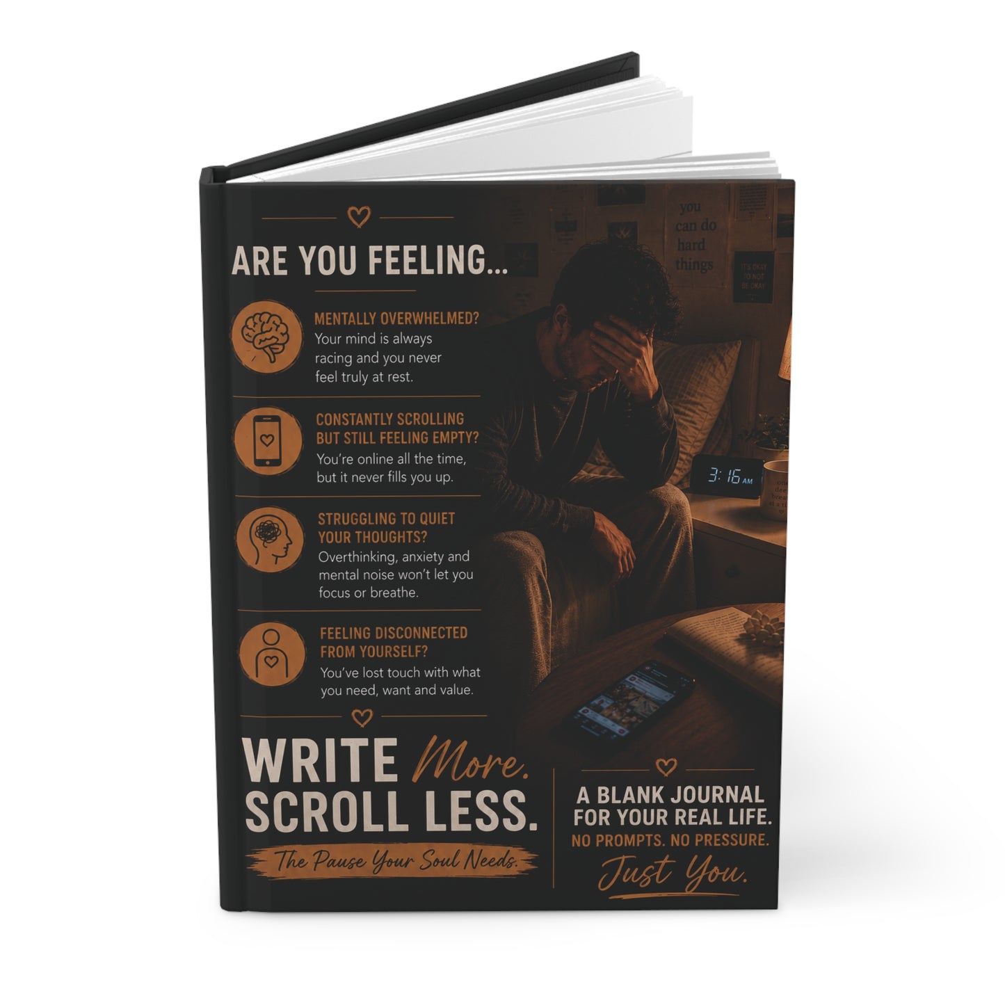 Write More Scroll Less- Exhausted