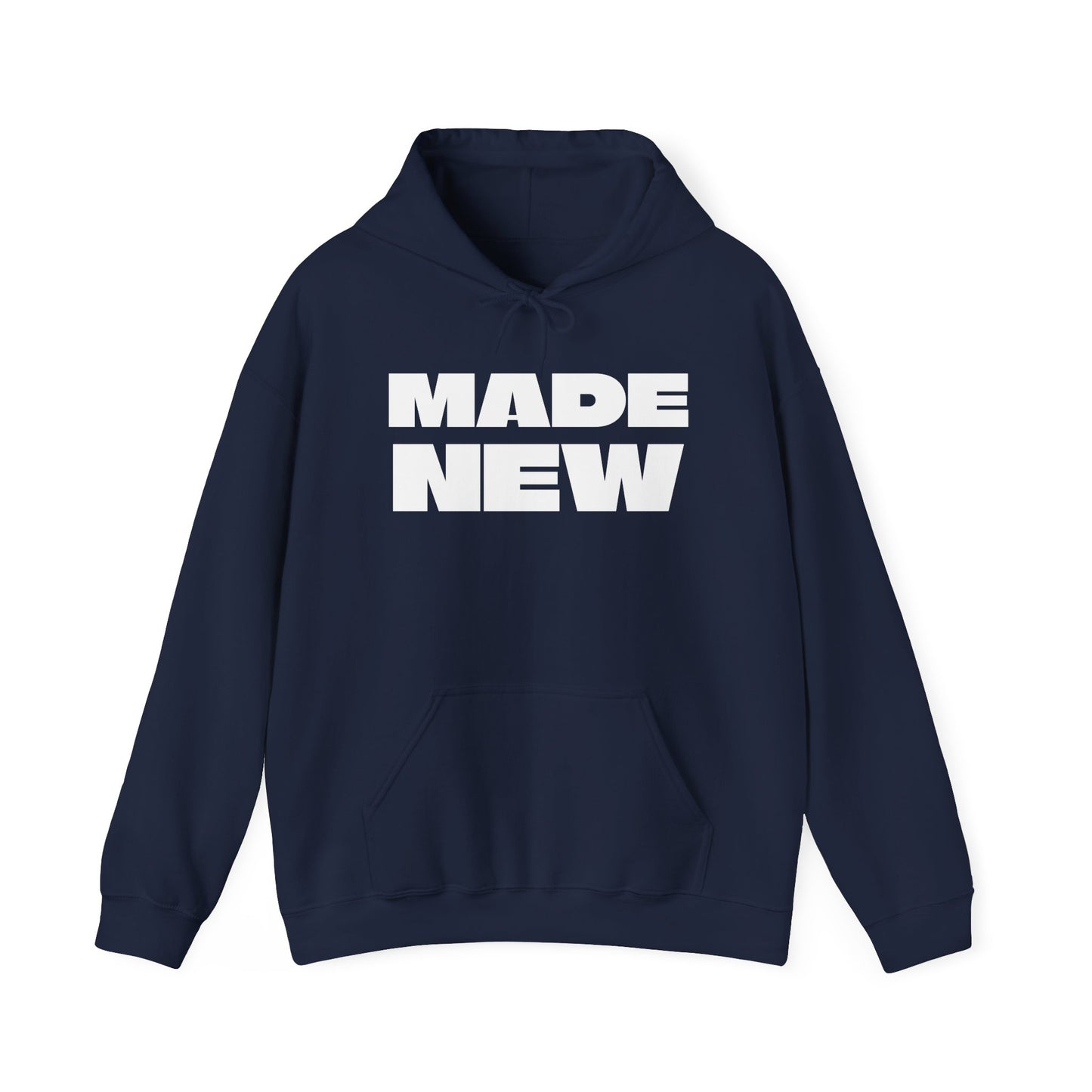Made New Unisex Heavy Blend™ Hooded Sweatshirt- White Letters