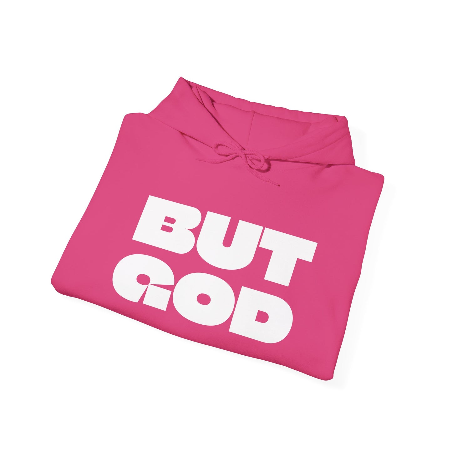 But God Unisex Heavy Blend™ Hooded Sweatshirt- White Letters