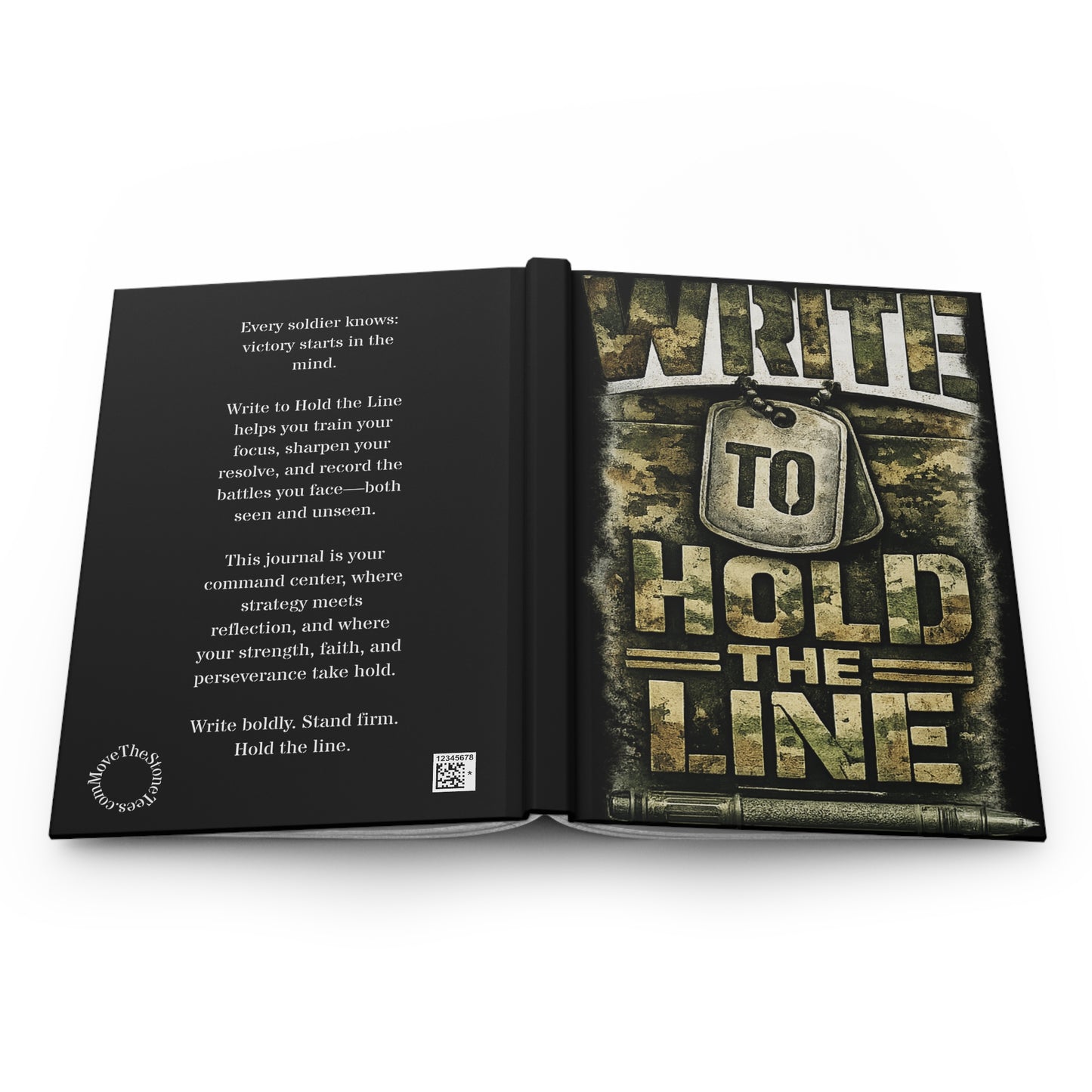 Write To Hold The Line- A Faith Reflection Journal-Black