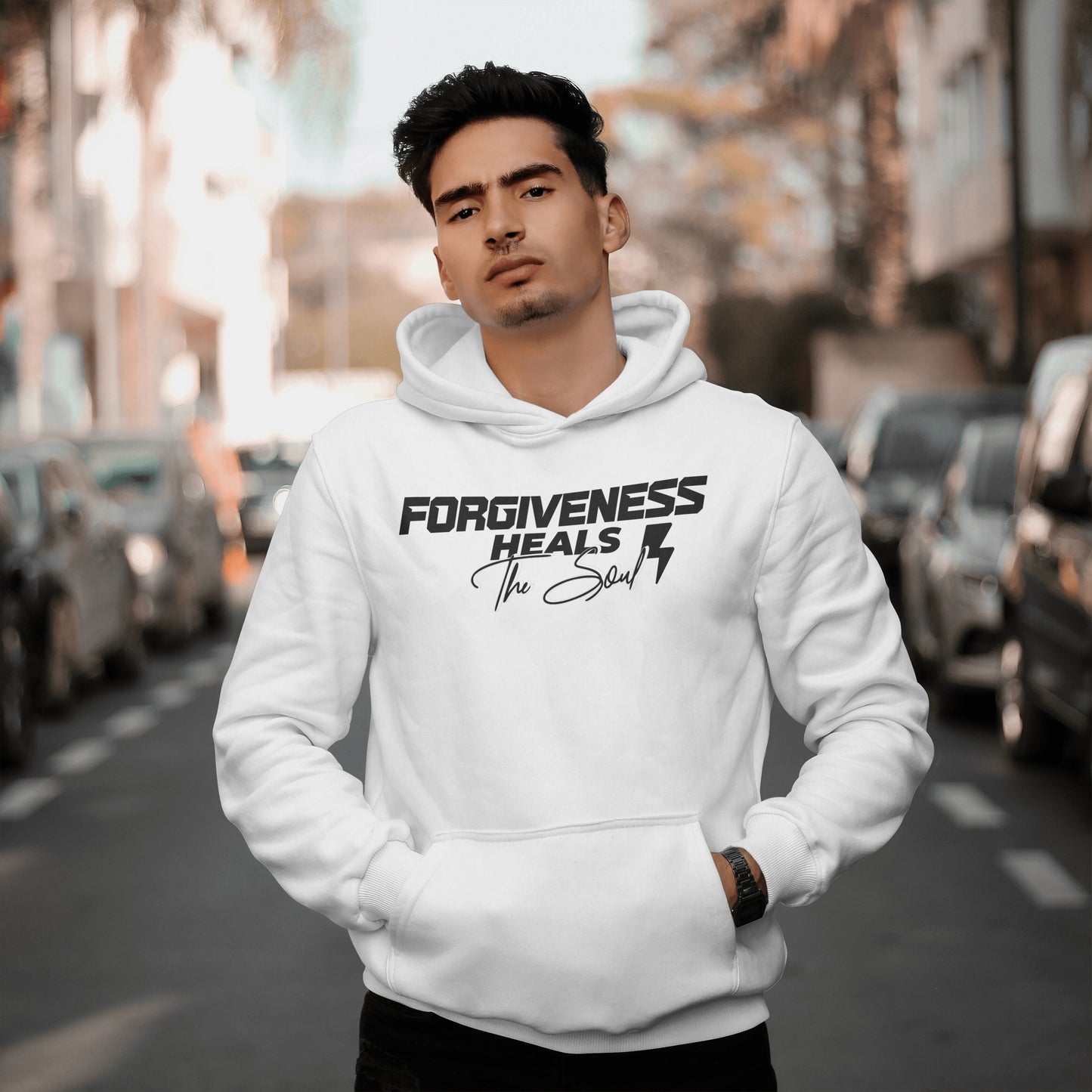 Forgiveness Heals The Soul Unisex Heavy Blend™ Hooded Sweatshirt