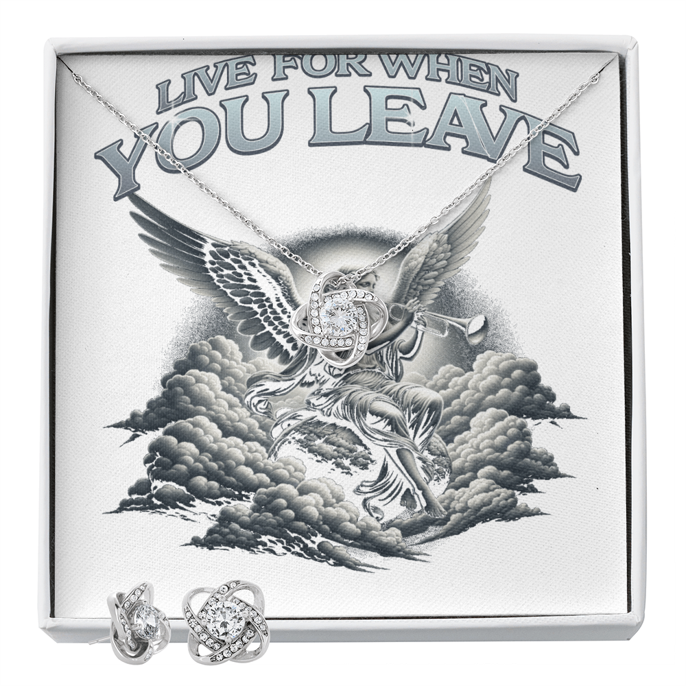 Accessories: Love Knot Earrings & Necklace Set