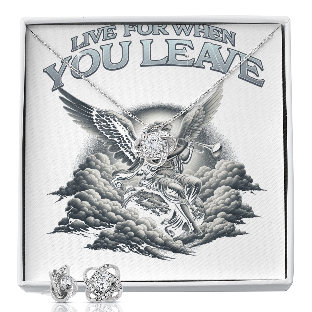 Accessories: Love Knot Earrings & Necklace Set