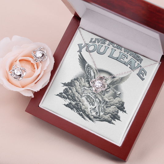 Accessories: Love Knot Earrings & Necklace Set