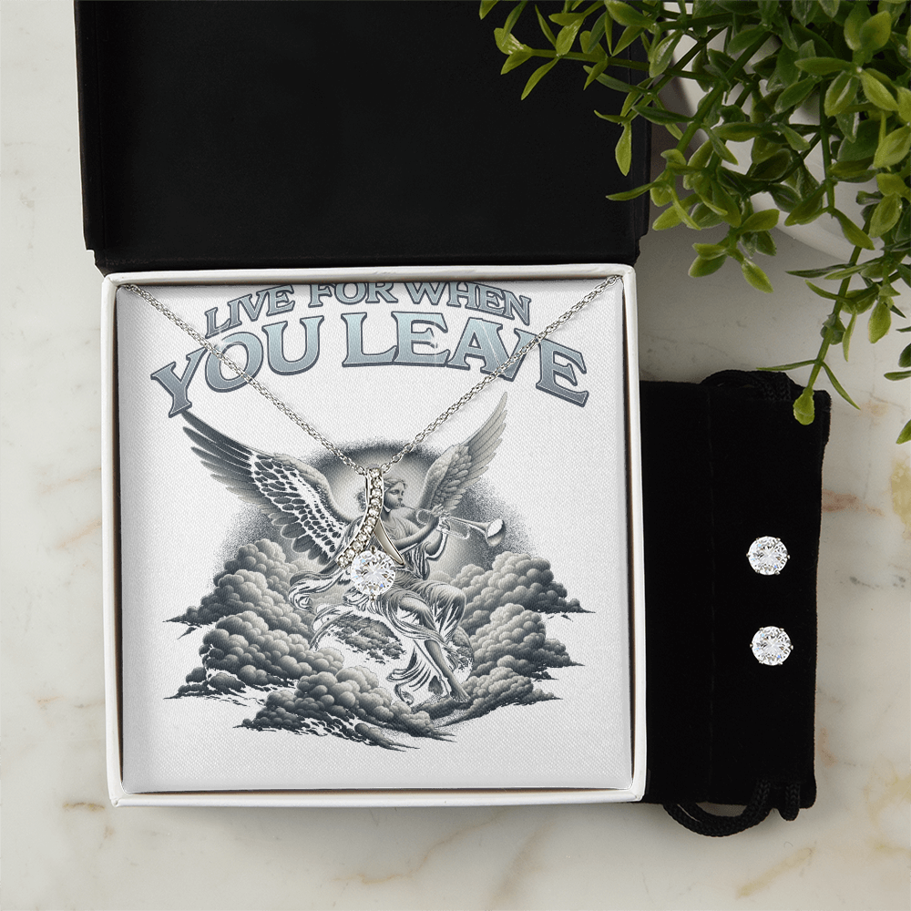 Accessories: The Alluring Beauty Necklace and Cubic Zirconia Earring Set